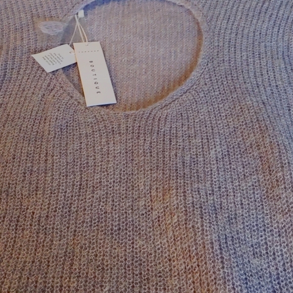 NWT Women's TopShop Lilac Wool Blend Crew Neck Sweater Size Medium - Picture 5 of 5